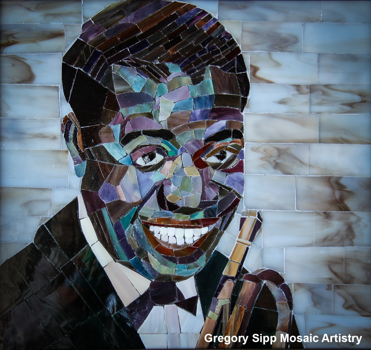 Mosaic Artistry: Louis Armstrong