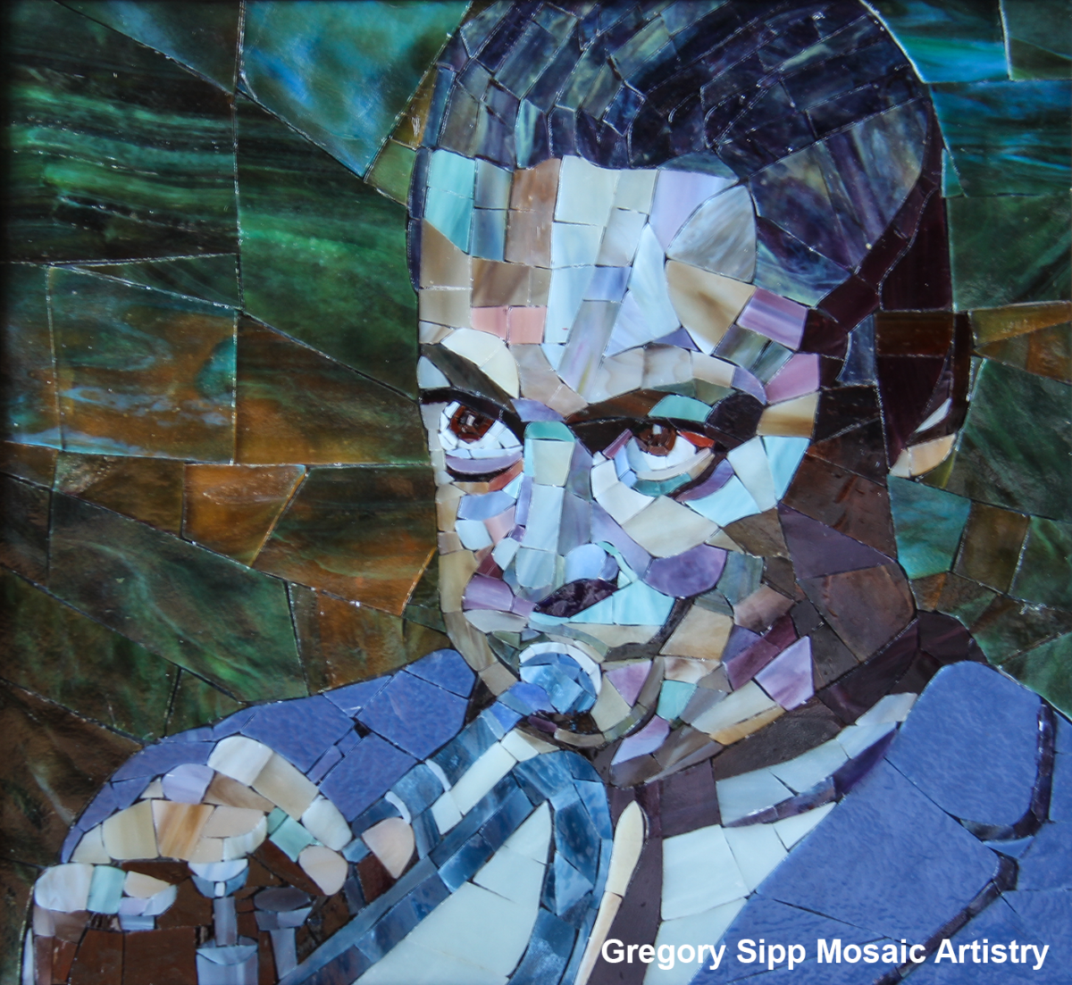 Miles Davis, my second mosaic of the great trumpeter
